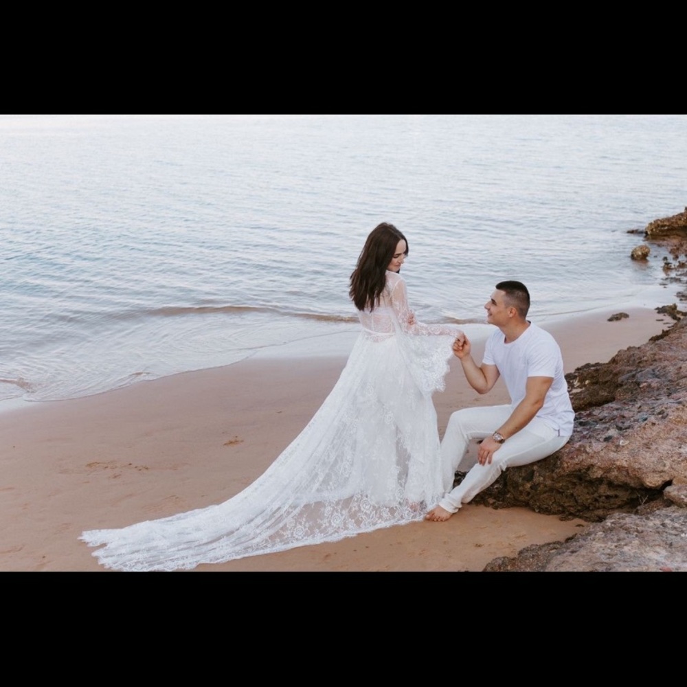 Lace Cathedral Bridal Robe